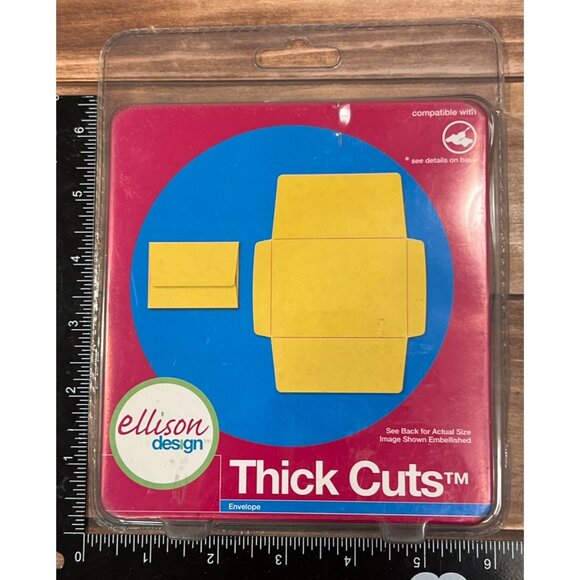 HTF Gently Used 22212 Ellison Design Thick Cuts Envelope Die Cut - Picture 1 of 5